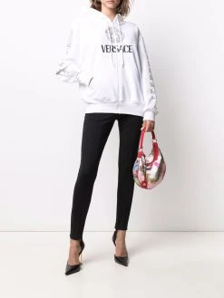 Versace hoodie à logo imprimé