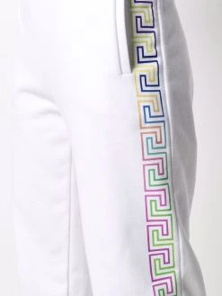 Versace pantalon de jogging à bandes Greca