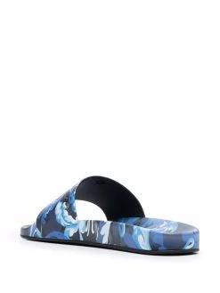 Versace claquettes à imprimé baroque