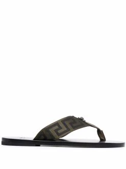 Versace tongs à motif Greca