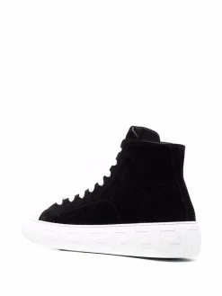 Meilleure qualité Versace Baskets montantes à détail Greca homme 8 Versace baskets montantes à détail Greca