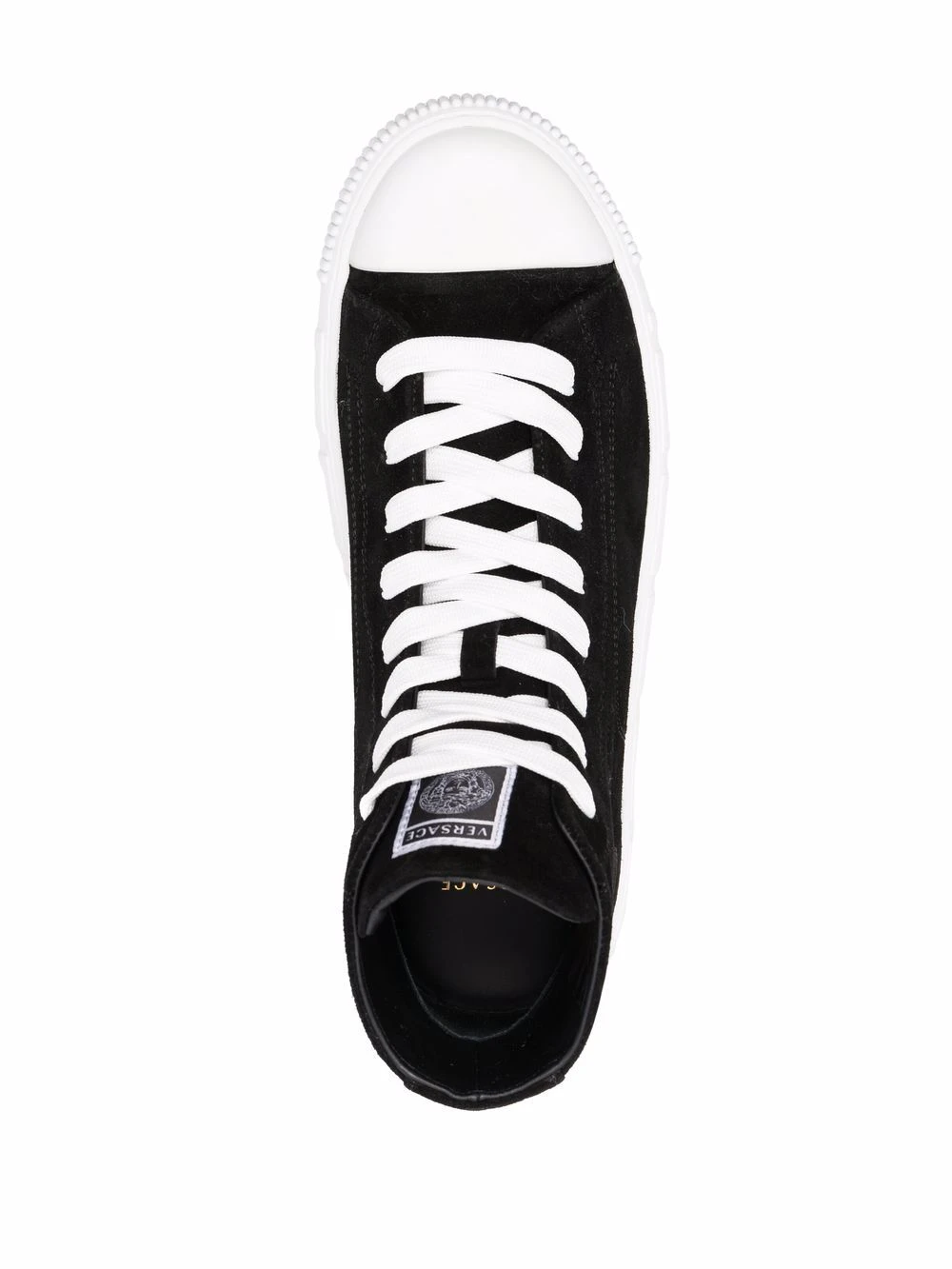 Meilleure qualité Versace Baskets montantes à détail Greca homme 6 Versace baskets montantes à détail Greca