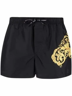 Versace short de bain à imprimé baroque