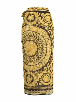 Versace robe de plage à imprimé baroque