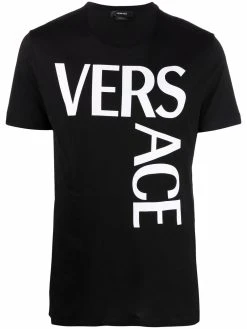 Versace t-shirt ajusté à logo imprimé