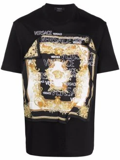 Versace t-shirt à patch Baroque