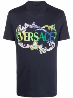 Versace t-shirt à logo imprimé