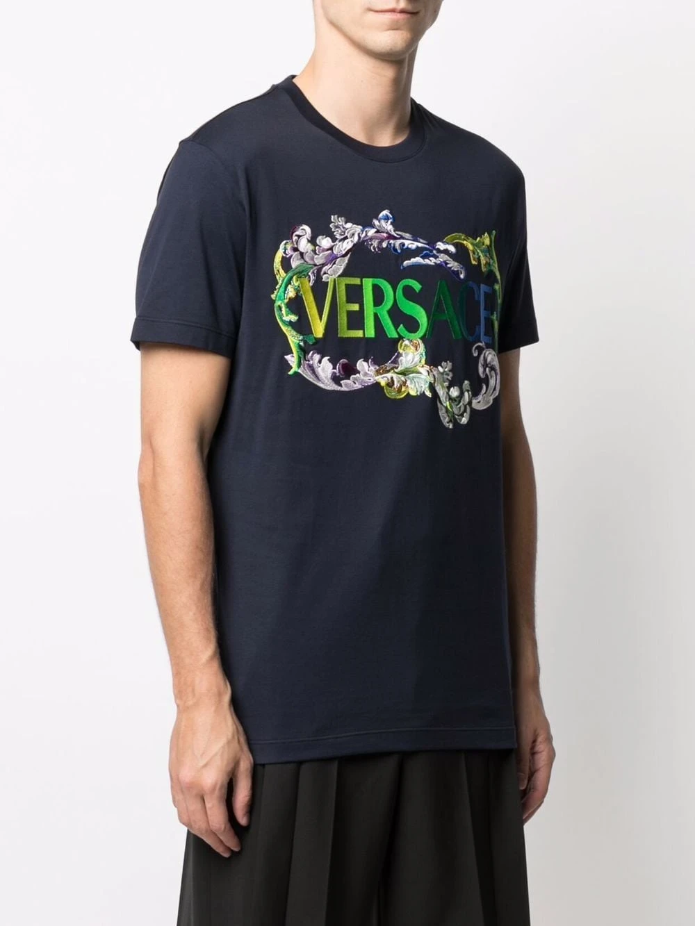 Prix De Rêve Versace T shirt à logo imprimé t-shirts homme 5 Versace t-shirt à logo imprimé