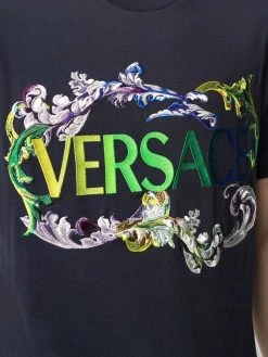 Prix De Rêve Versace T shirt à logo imprimé t-shirts homme 11 Versace t-shirt à logo imprimé