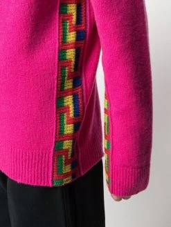 Versace pull à bords Greca