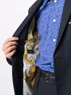 Versace veste en laine à simple boutonnage