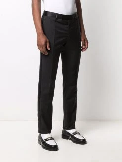 Versace pantalon à taille contrastante