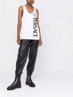 Versace débardeur à logo imprimé