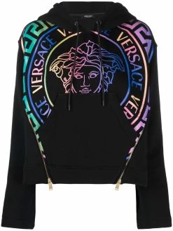 Versace hoodie à logo Medusa imprimé