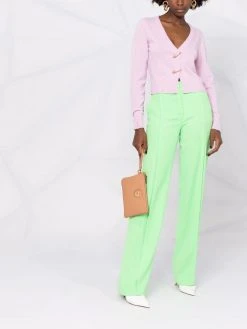 Versace cardigan en maille fine à effet usé