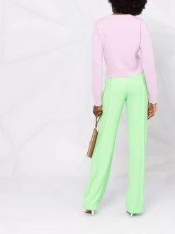 Versace cardigan en maille fine à effet usé