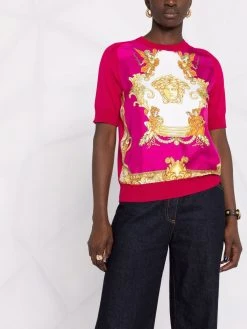 Versace t-shirt à imprimé baroque