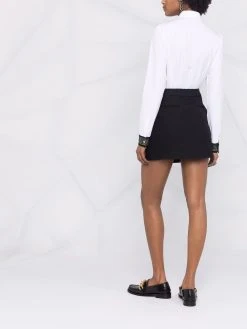 Versace chemise en popeline à détails Greca