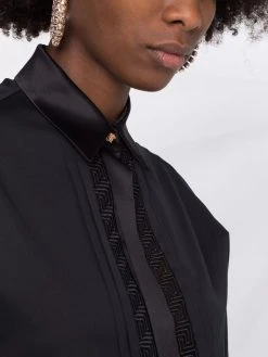 Versace chemise à détails Greca