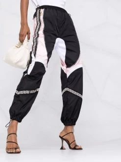 Versace pantalon de jogging à bandes Greca