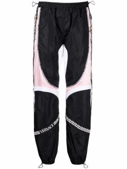 Versace pantalon de jogging à bandes Greca