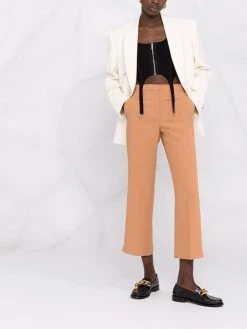 Versace pantalon court à taille mi-haute