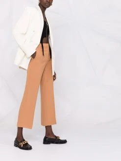 Versace pantalon court à taille mi-haute