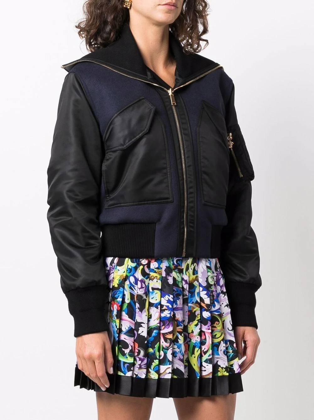 Prix Dégriffé Versace Veste bomber crop vestes bomber femme 5 Versace veste bomber crop
