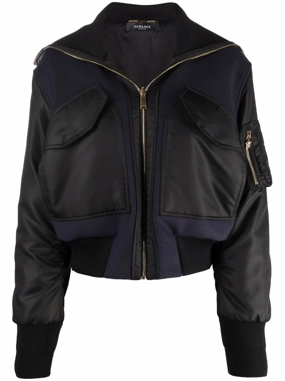 Prix Dégriffé Versace Veste bomber crop vestes bomber femme 3 Versace veste bomber crop