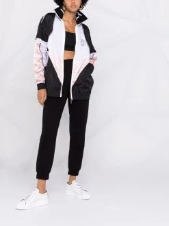 Versace veste légère à bandes Greca