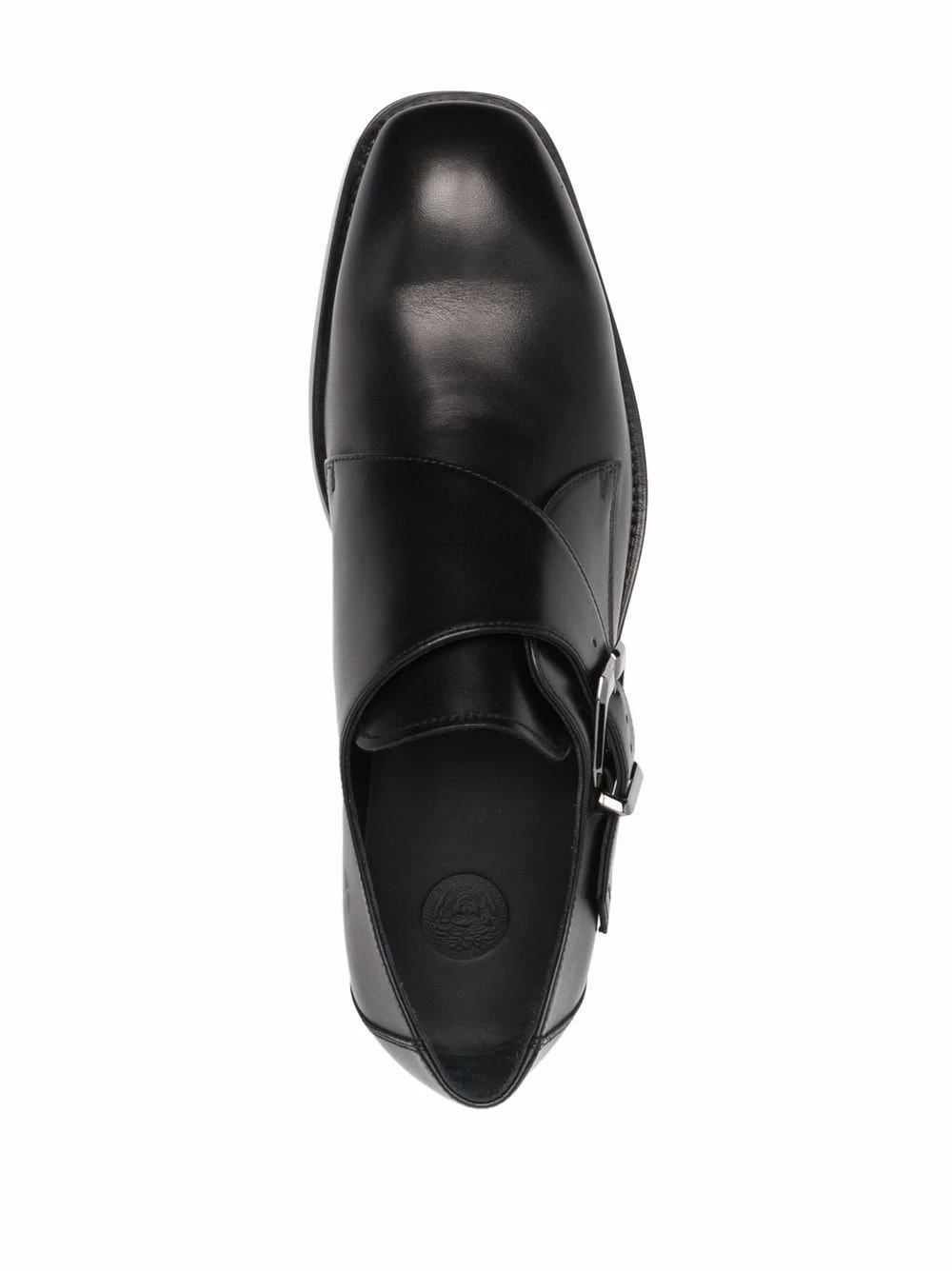 Réduction Versace Chaussures en cuir à double boucles chaussures à boucles homme 6 Versace chaussures en cuir à double boucles