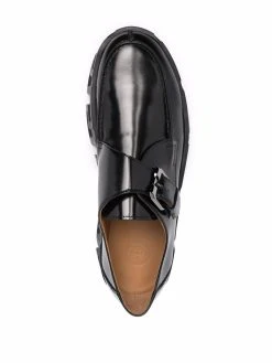 Prix Abordable Versace Mocassins à détail Greca chaussures à boucles homme 9 Versace mocassins à détail Greca