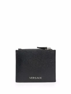 Versace porte-cartes à logo imprimé