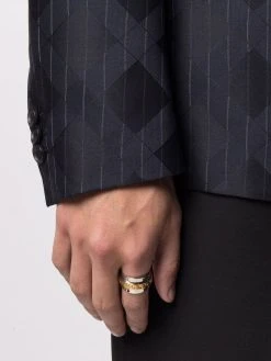 Versace bague Greca bicolore