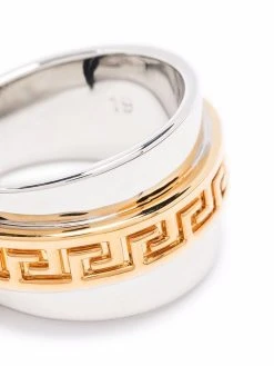 Versace bague Greca bicolore