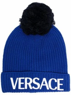 Versace bonnet à logo imprimé