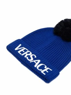 Versace bonnet à logo imprimé