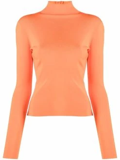 Versace haut en jersey à col montant