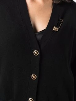 Versace cardigan en maille fine à effet usé