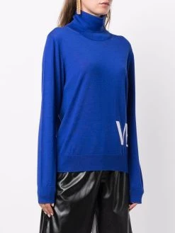 Versace pull à logo intarsia