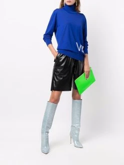 Versace pull à logo intarsia