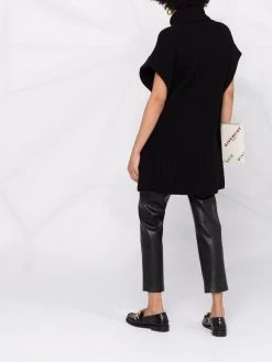 Versace cape Safety Pin en maille nervurée