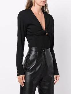 Versace body à détail d'épingle à nourrice