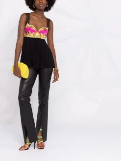 Versace haut Medusa Renaissance plissé