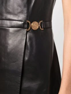 Versace robe courte Medusa en peau d'agneau