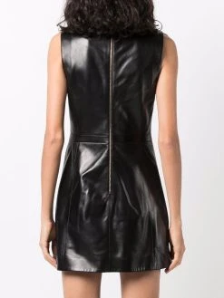 Versace robe courte Medusa en peau d'agneau