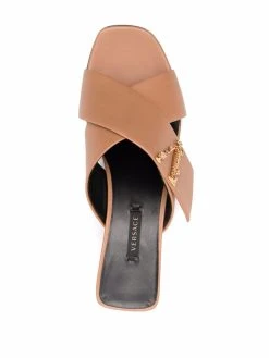 Versace sandales Virtus à brides croisées