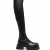 Versace Prix De Rêve Bottes en cuir femme 1 Versace bottes en cuir