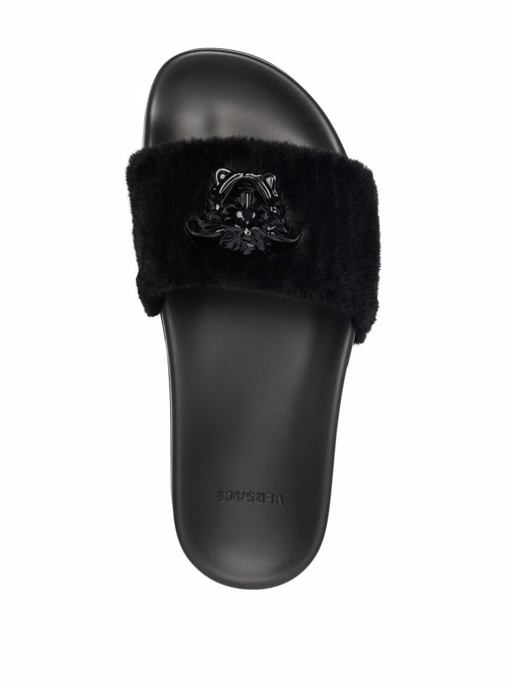 Versace Claquettes La Medusa en fourrure artificielle Se Vend Bas Prix tongs & claquettes femme 6 Versace claquettes La Medusa en fourrure artificielle