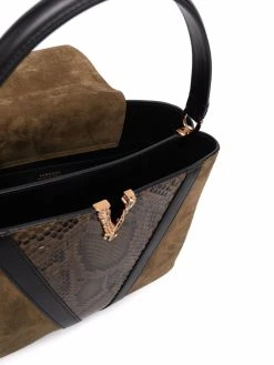 Versace sac à main Virtus à imprimé peau de python